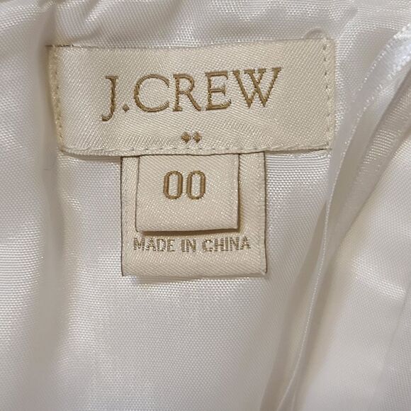 J.Crew JCrew White Eyelet Strapless Summer Top Size 00 - Picture 6 of 7